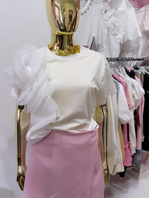 Bluzka z tiulową Różą